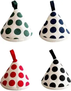 2 pcs Pot Holder Heat Resistant Potholders Oven Gloves Set Pot Oven Mitts with Hanging Loop for Kitchen Cooking Baking Microwave