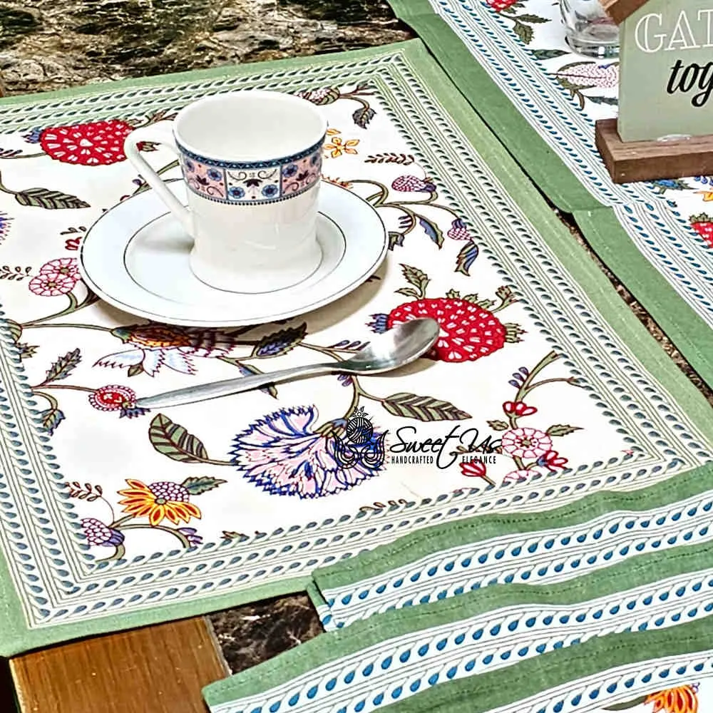 Verona Series Handmade Cotton Placemats (Set of 4)