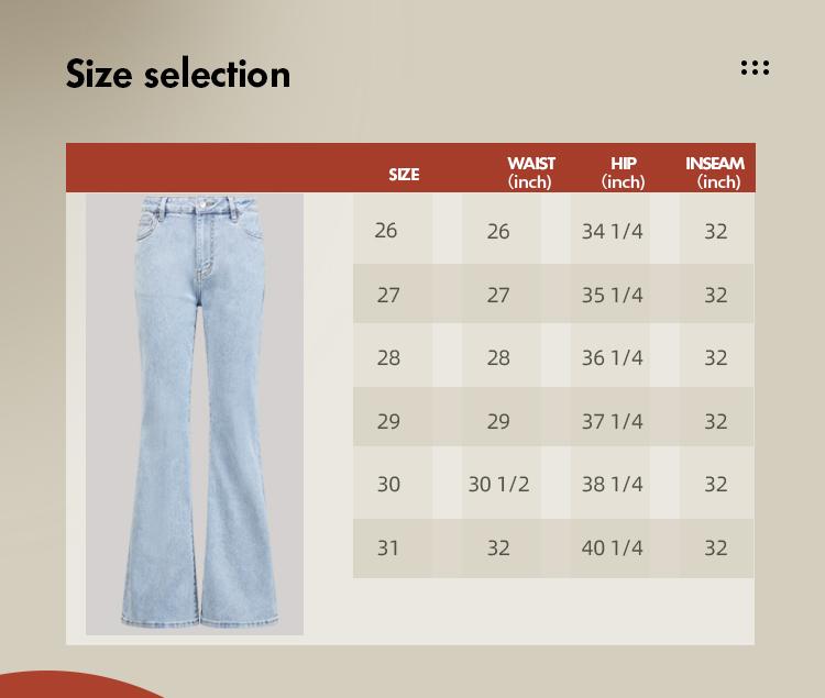 Verve Vogatiques BlueMoment High Waisted Flare Leg Baggy Jean for Women Stretch Denim Pants M042707 Bootcut Jeans BBL Tummy Control Curve Hugging