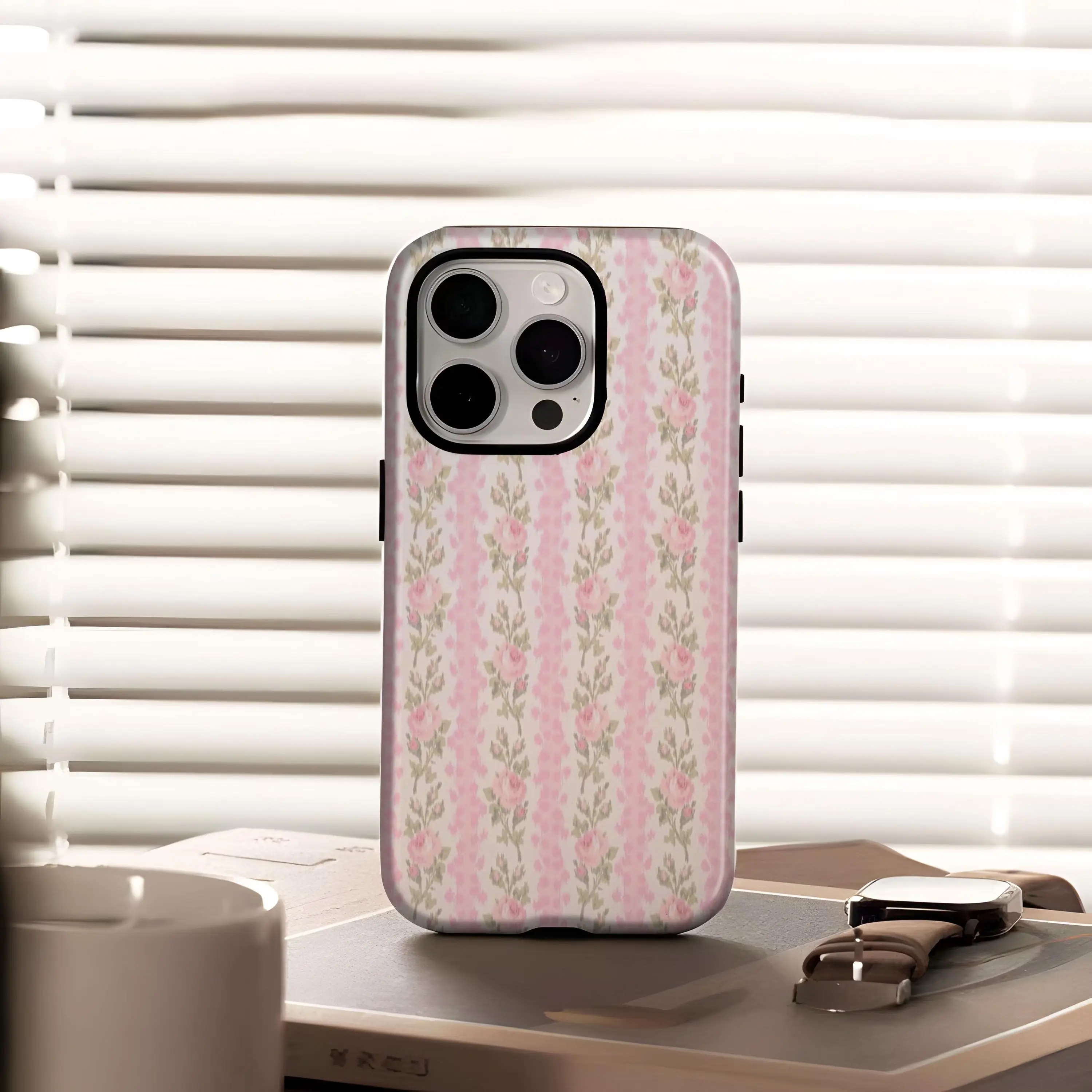 LoveShackFancy Peony Rubber Smartphone Case - Durable, Shockproof Wireless Protection Cover, Mobile Phone Accessory for iPhone 12,13,14,15,16,17, Plus, Pro Max Devices,back to school,back to school haul