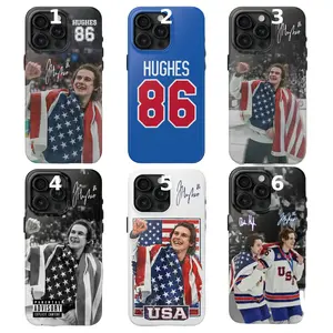 USA Hockey Golden Goal Jack Hughes Phone Case, Quinn Hughes Team USA Olympic Gold Medal Phone Cover, #86 Hughes Brothers 17 Air Pro Max