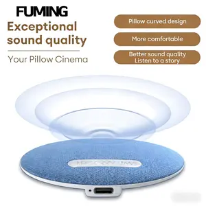 Fumesound X3Ultra-Thin Bluetooth Pillow Speaker with Bluetooth 6.0,Soft Immersive Sound Field, Pillow CD Player for Bedtime Music & Audiobooks, Headphone-Free Sleep Speaker, Compatible with Android & iOS  pillow speaker sleeping speaker blud desk