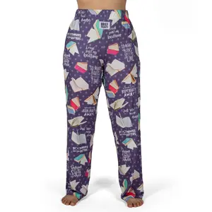 Book Pattern Unisex Comfort Lounge/Pajama Pants S-XXL