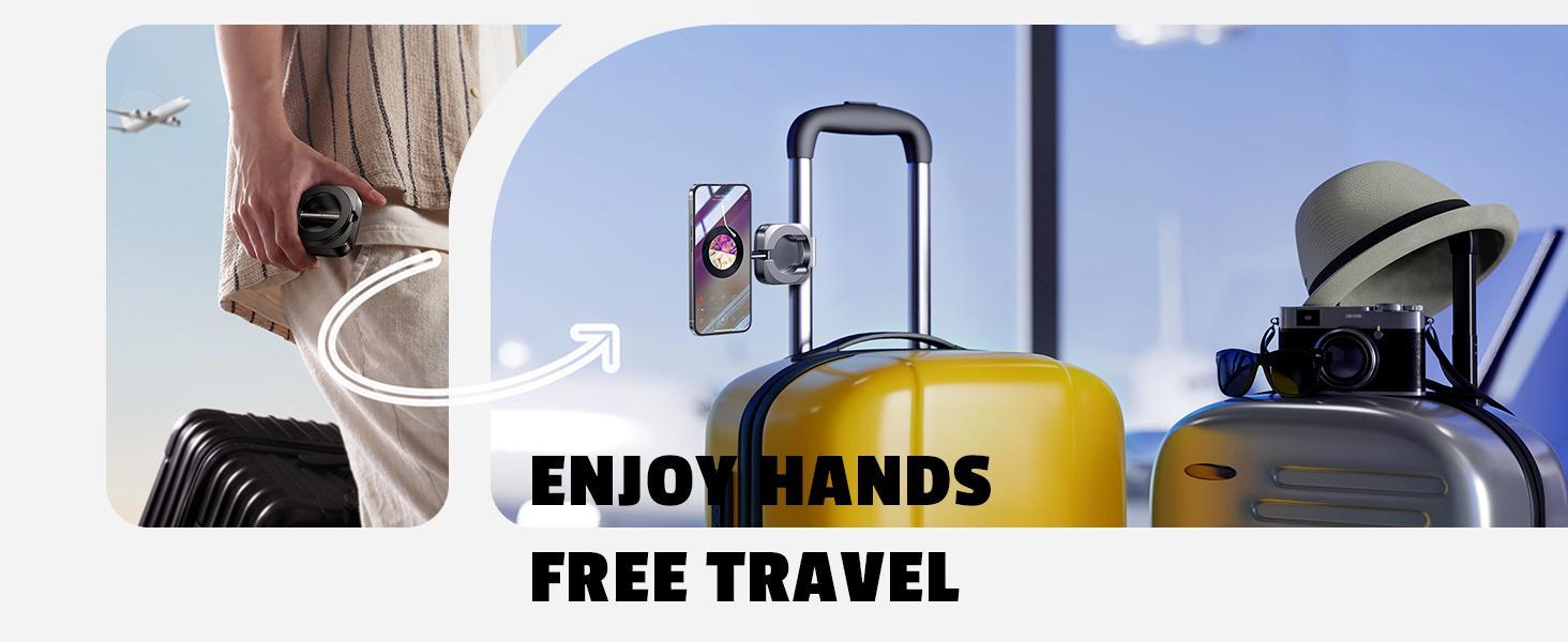 LISEN Magnetic Travel Phone Holder for MagSafe iPhones | Foldable Clip Stand for Cruises & Vacations Gifts for Women