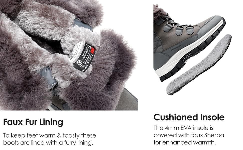 DREAM PAIRS Waterproof Snow Boots for Women, Faux Fur Cozy Warm Insulated Winter Boots Lace Up Mid-Calf Outdoor Shoes for Walking Hiking DREAM PAIRS Waterproof Snow Boots for Women, Faux Fur Cozy Warm Insulated Winter Boots Lace Up Mid-Calf Outdoor Shoes for Walking Hiking