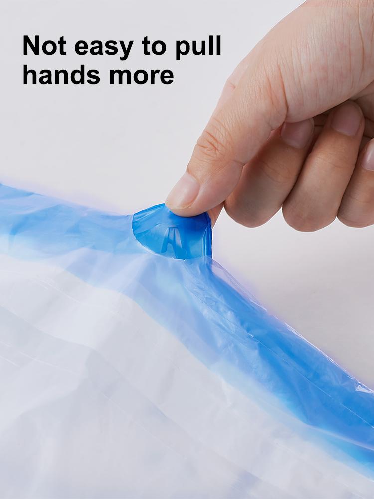 UFORU household kitchen garbage bags 3 rolls of 60 pieces + 1 roll of 15 pieces, a total of 195 pieces, plastic bag portable drawstring garbage bag thickened large disposable garbage bag