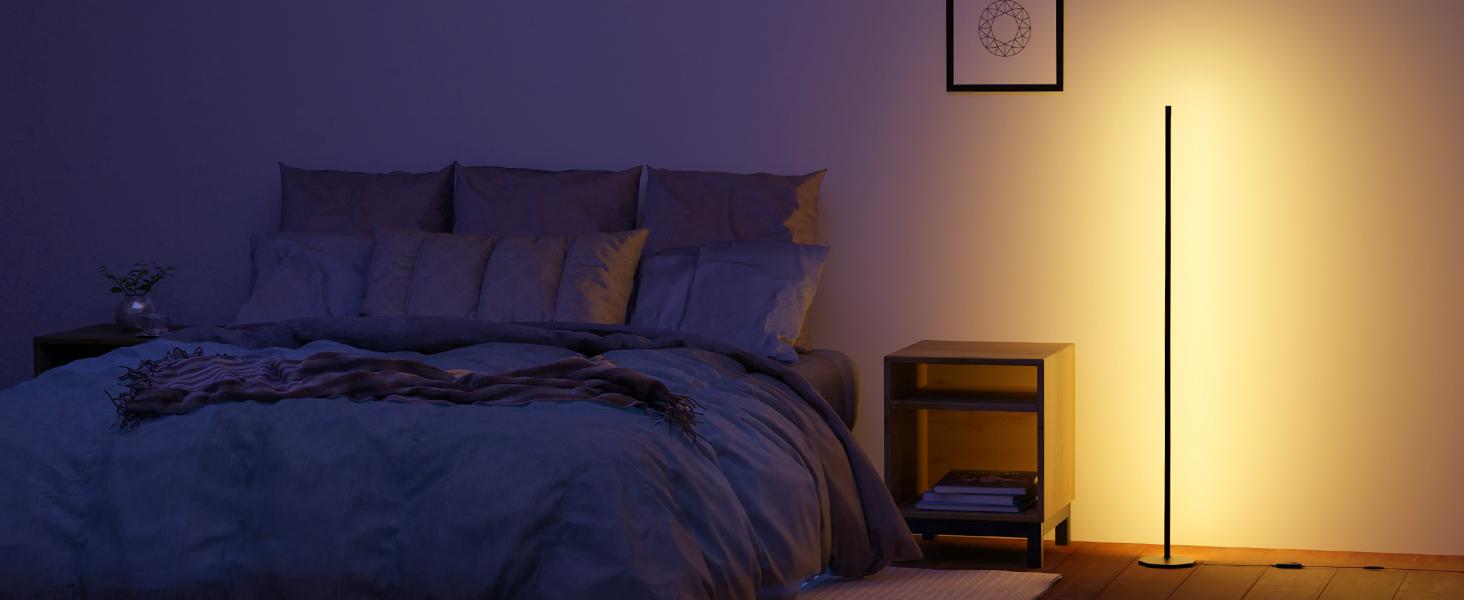 Lepro OE1 AI Smart Floor Lamp, LED RGBW Corner Lamps Compatible with Alexa Lepro OE1 AI Smart Floor Lamp, LED RGBW Corner Lamps Compatible with Alexa