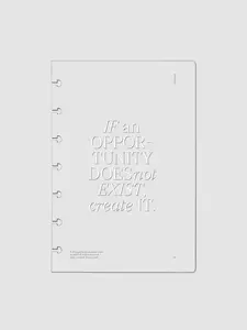 Glass Plastic Discbound Notebook Cover | Opportunity | HP Mini
