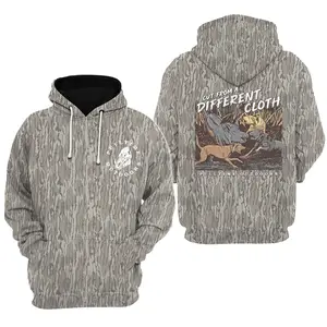 Pull Time Hoodie | Cut From A Different Cloth | Hog Hunting Camo Hoodie 2, Men's Hunting Camo Hoodie, Vintage 3D , Gift Idea, Gift for Dad or Husband,Perfect For Outdoor Enthusiasts