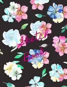 USED-Sketch Book: Watercolor Flowers Notebook for Drawing, Painting, Doodling and Sketching, 110 pages, 8.5x11 by Press, Drawing (Paperback)