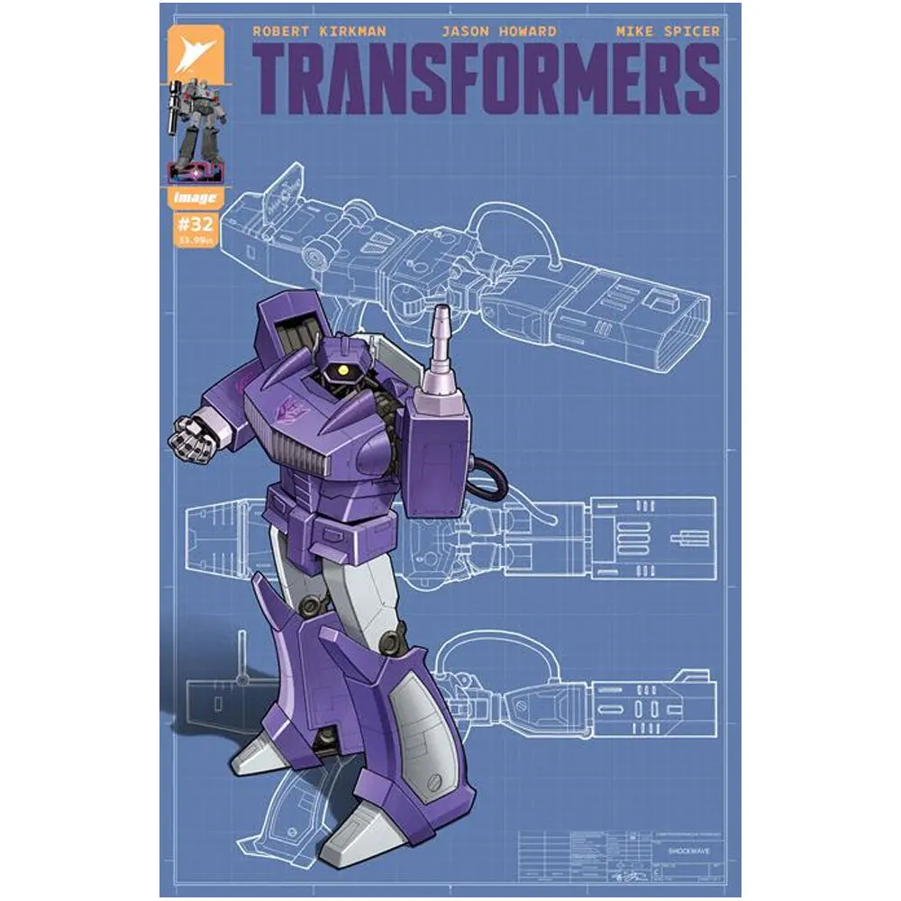 Transformers #32 Comic Book - 32 Pages, Cover E Incentive Variant, 1:50 Retailer Incentive, E.J. Su Variant Cover, Shockwave & Shocking Revelations