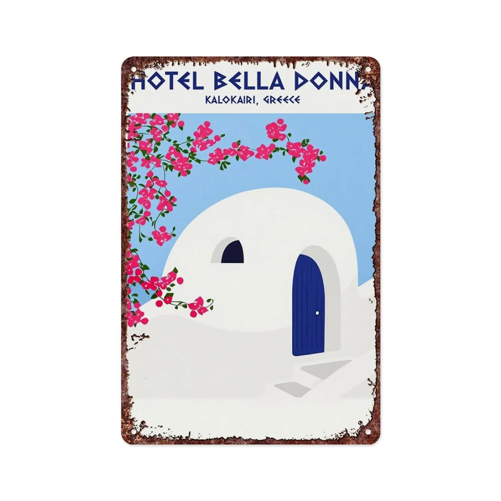 Mamma Mia Bella Donna Colorful Aluminium Flat Wall Plaque, 12x8 in Home Supplies Plaque, Cool Decor Artistic Home Accessory for Bedroom-Office Wall Display