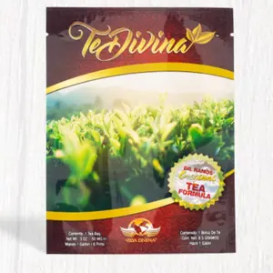 (1 bag) Vida Divina TeDivina Original Tea Formula by Dr. Ramos Rich Amber Color 12 Herbs Blend Reishi Caffeine-Free 7-Day Supply