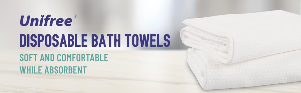 [ZS] Unifree Disposable Bath Towels | For traveling, business trip, gym | 5 or 20 Packs | Individually Packed, Portable, Thicken, Large(27.5“x55”) | bath sheets, beach towel, multifunctional towel, bathroom, hotel washcloth