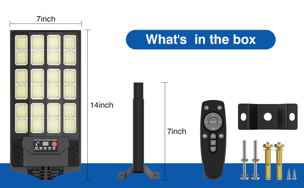 4Pack Solar Street Lights Outdoor, 6500K Solar Lights Outdoor Waterproof with Motion Sensor, Solar Flood Security Lights with Remote Control Dusk to Dawn Commercial Lighting for Yard Path Led High Efficiency Smart