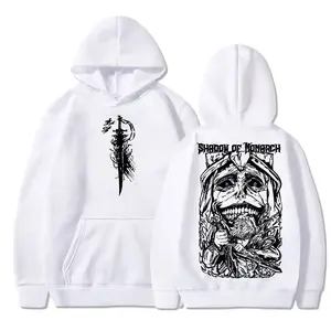 Solo Leveling Manga Two-Sided Graphic Sweatshirt, Sung Jinwoo God Statue-Inspired Anime 2-Sided Pullover Hoodie for Men & Women