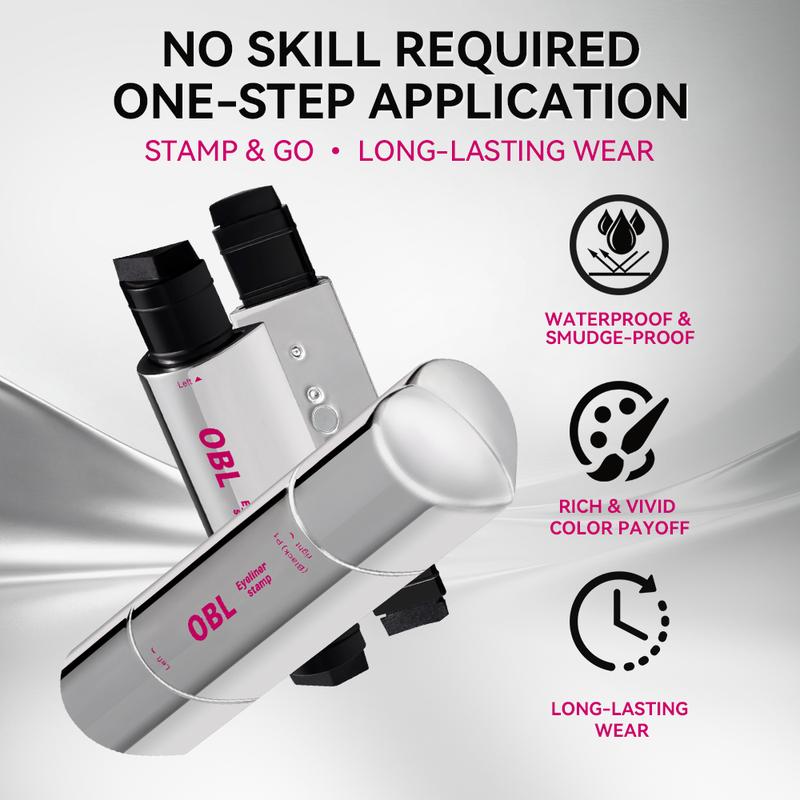 Rotating Winged Eyeliner Stamp Pen, Dual-Head Design for Precise Cat Eye & Winged Liner, Waterproof Smudge-Proof Quick-Drying Formula, Long-Lasting Makeup for Busy Mornings &Perfect Valentine’s Day Gift for Easy Cat Eye