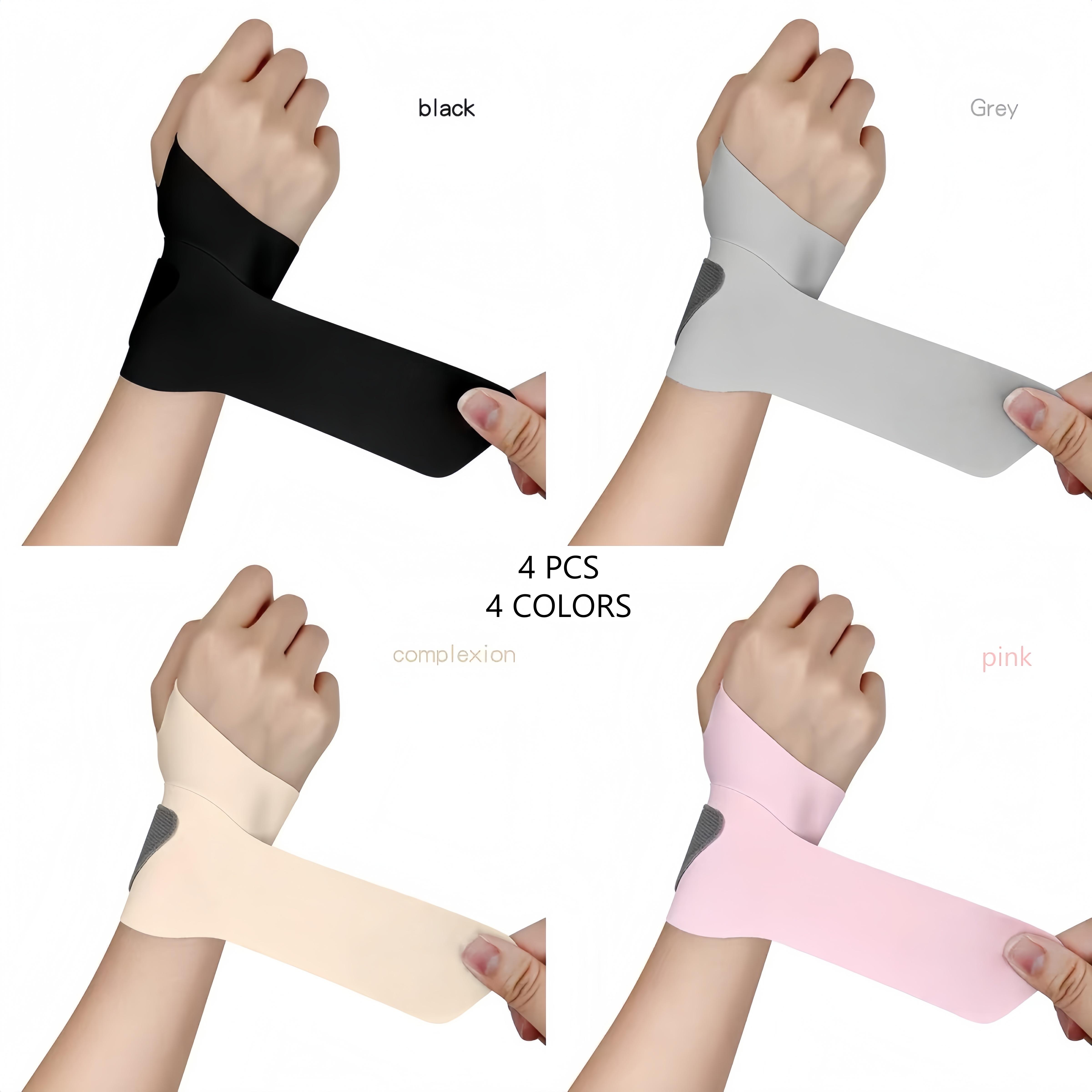 Ultra-Thin Elastic Wristbands 4PCS Unisex Nylon Wrist Joint Compression Supports Adjustable Size for Housework Comfortable Lightweight Healthcare Protect Your Wrist for Comfortable Wear