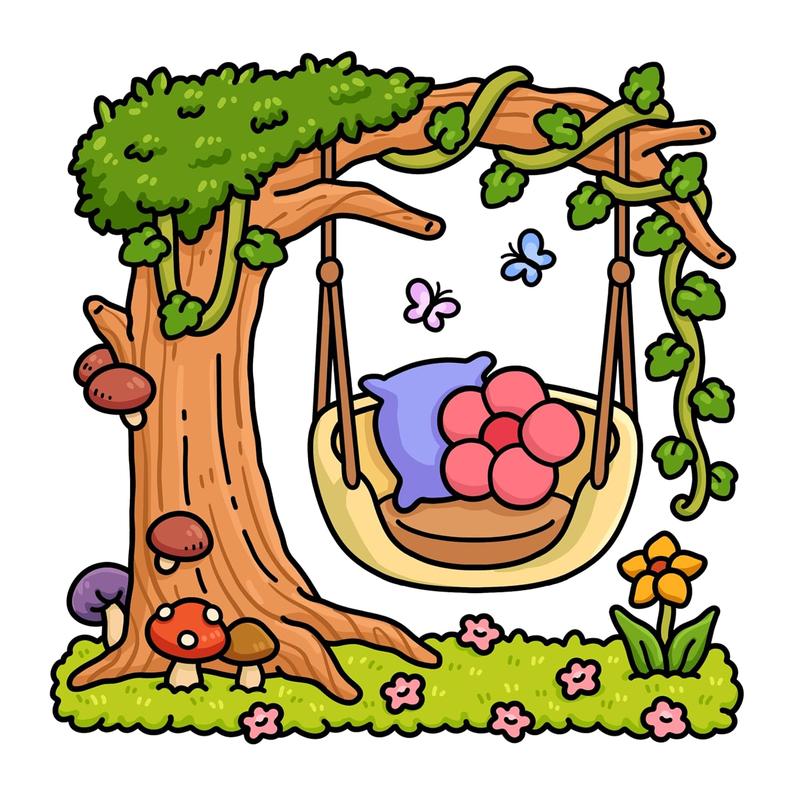 Garden Corners: Bold and Easy Coloring Book for Adults and Teens