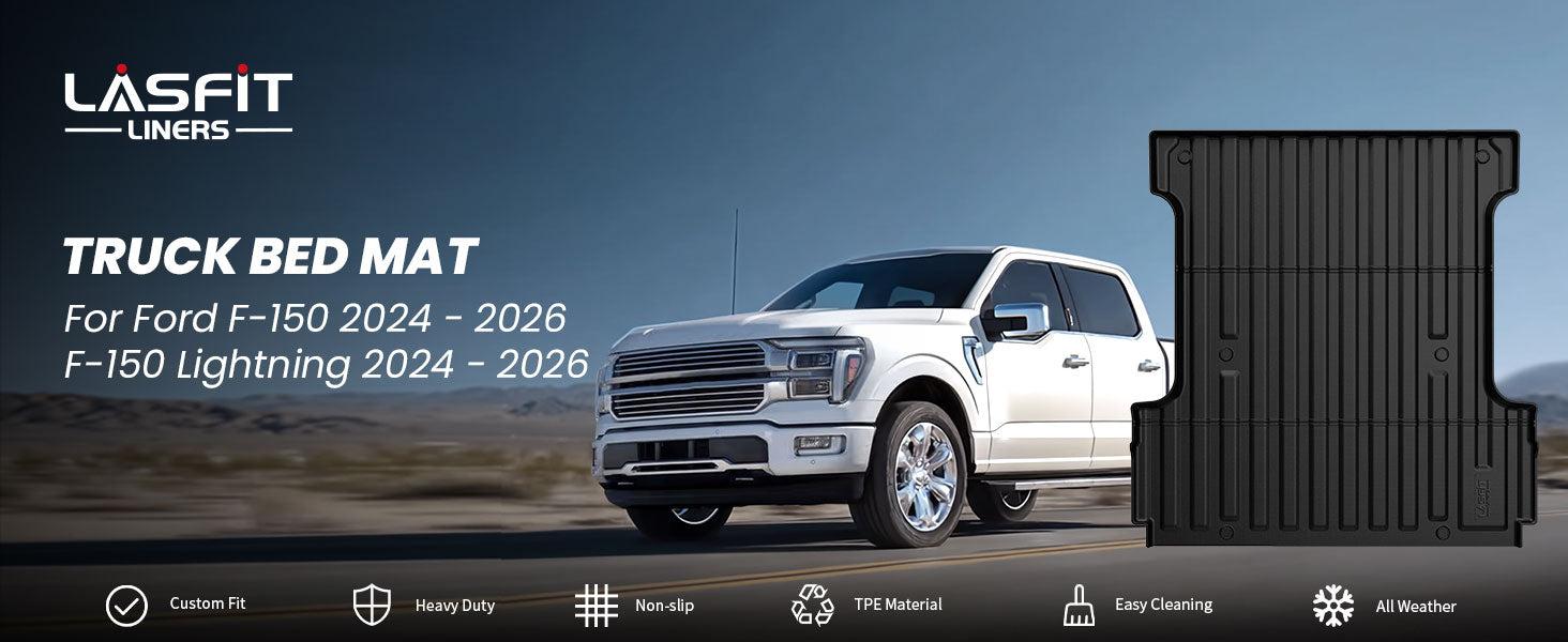 Lasfit fit for 2024-2026 Ford F-150 & Ford F-150 Lightning Truck Bed Mat, Not Fit Drop-in liners Lasfit fit for 2024-2026 Ford F-150 & Ford F-150 Lightning Truck Bed Mat, Not Fit Drop-in liners