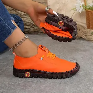 Women'sSolidColorCasualSneakers,SlipOnLightweightSoftSoleWalkingShoes,ComfortLow-topDailyFootwear(plussize)（gift）Gift