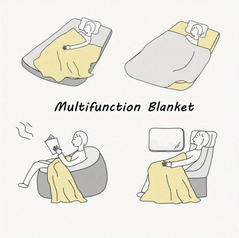 1pc Contemporary Reversible Flannel Fleece Throw Blanket - Cartoon Chicken Backside Guessing Game Print, Digital Print, All-Season Cozy Office Nap & Home Blanket, Gift for Family and Friends