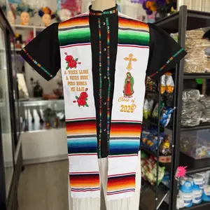 Floral Graduation Sash Scarf Stole Class of 2026 virgen