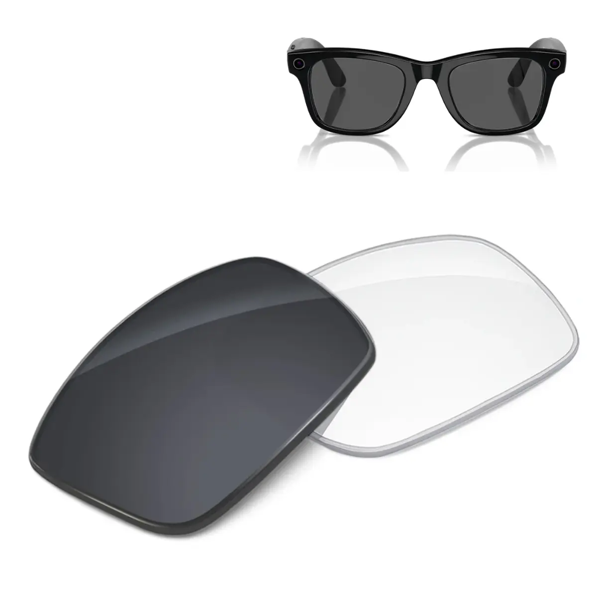 (Gen 2 RW4012 50mm & 53mm) LIFEART Replacement Lenses for Meta Wayfarer Frames Compatible with Ray Ban Smart Glasses