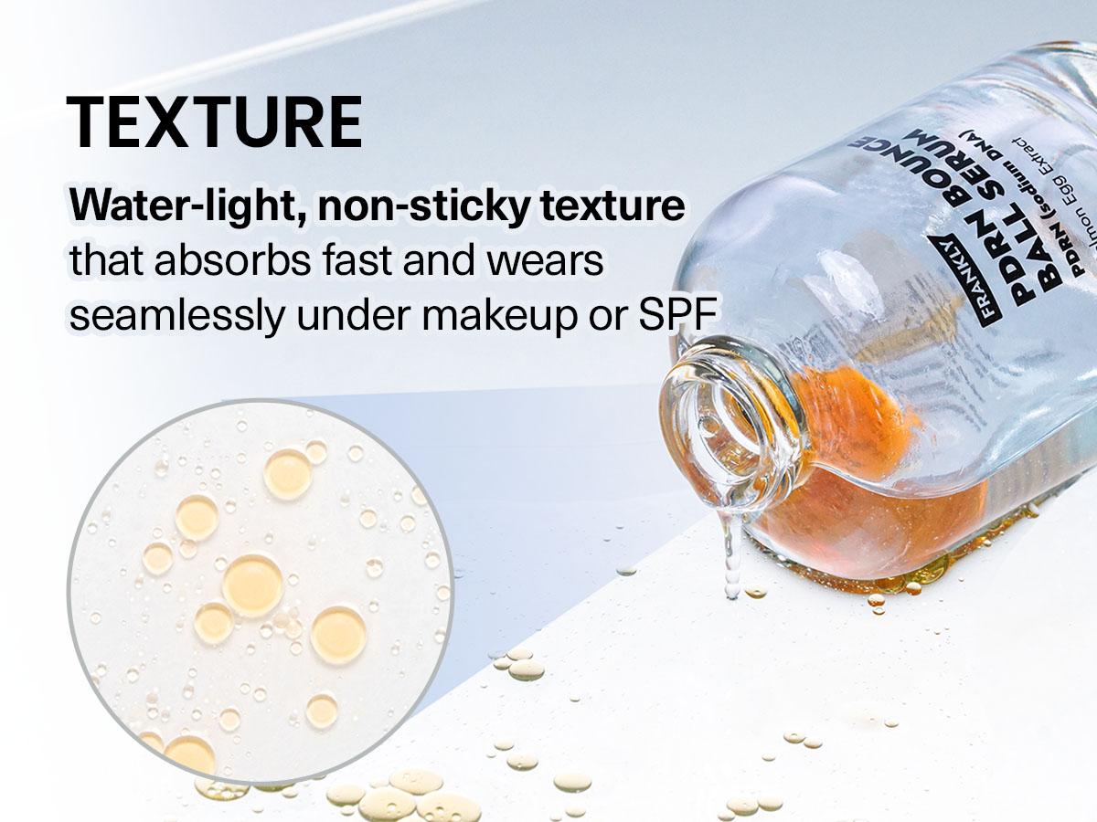 [FRANKLY] PDRN Bounce Ball Serum | 99% Pure Salmon DNA Moisturizer for Skin Repair & Glow Skin | Barrier Repair, Glow Skin, Plumping Effect, Korean Skincare, Lightweight