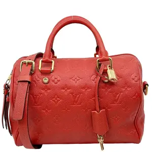 Pre-owned Louis Vuitton Leather Crossbody Bags Speedy 25 Bandouliere Monogram Empreinte Crossbody Bag Red