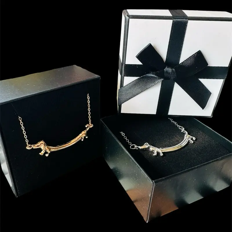 New Silver & Gold Dachshund Dog Necklaces