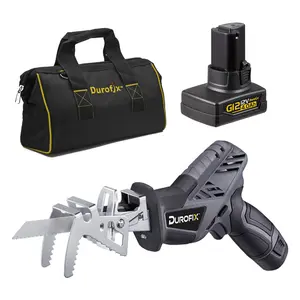 Durofix RJ1217-24 G12 Series Cordless Mini Reciprocating Saw 2 Battery Kit w/ Canvas Bag