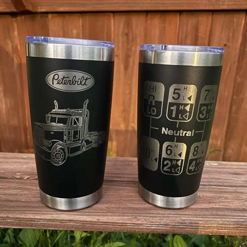 P3T3RBILT 20oz coffee cup engraved
