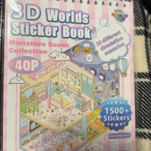 3D world sticker book