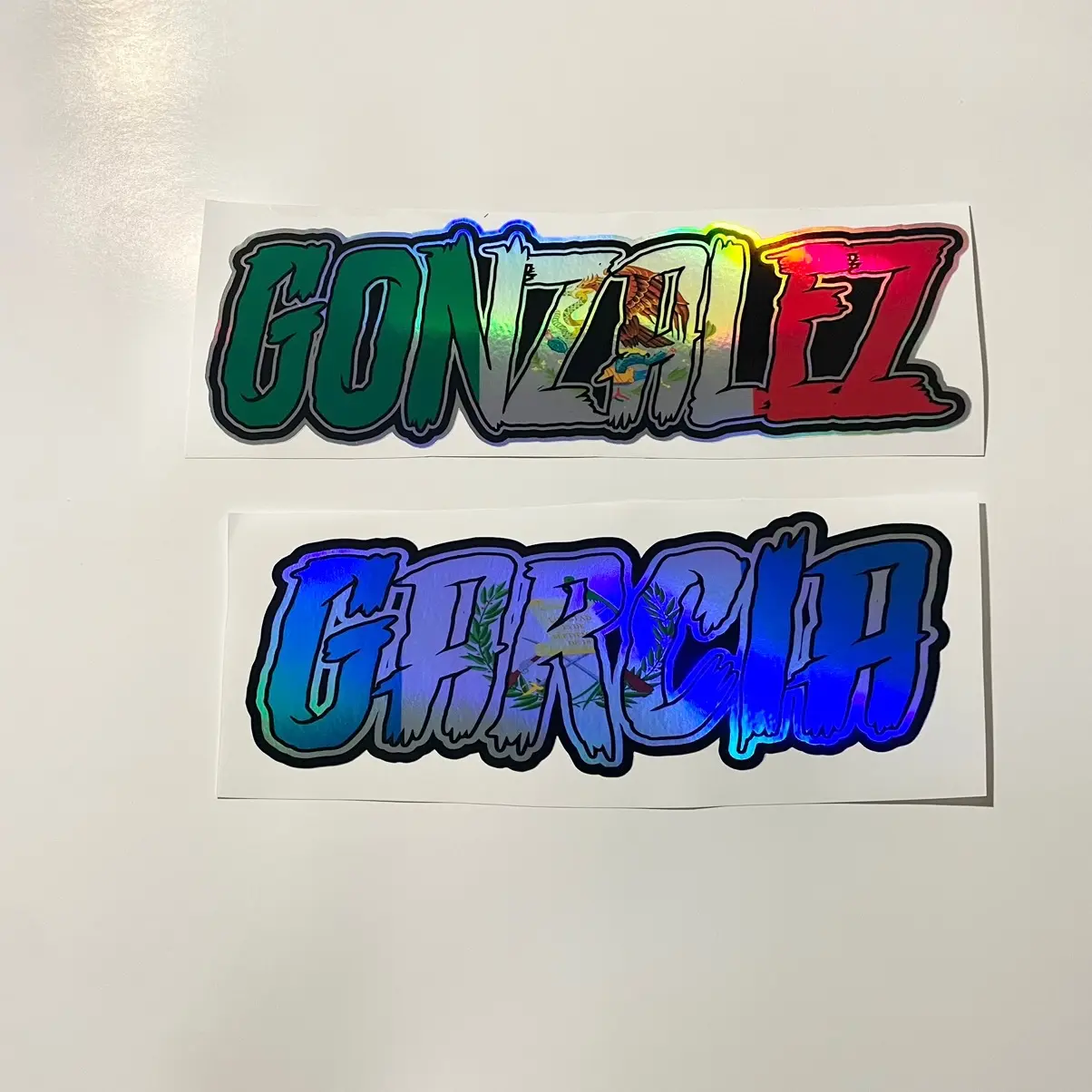 Last name decal