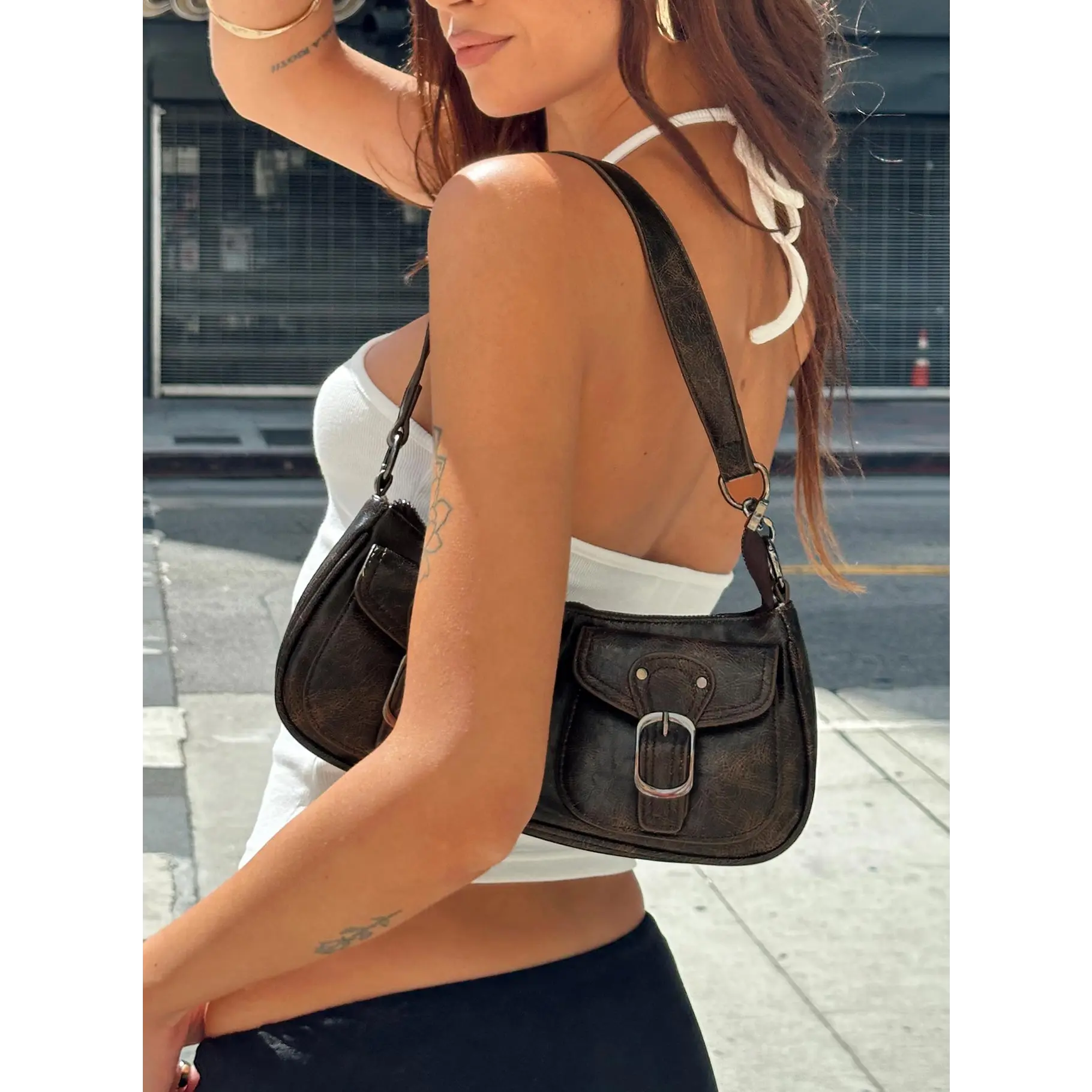 Jayalen Shoulder Bag Brown