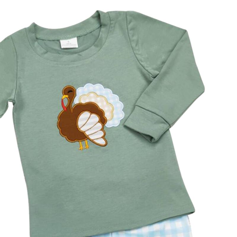 Thanksgiving turkey Print pant Boys sets