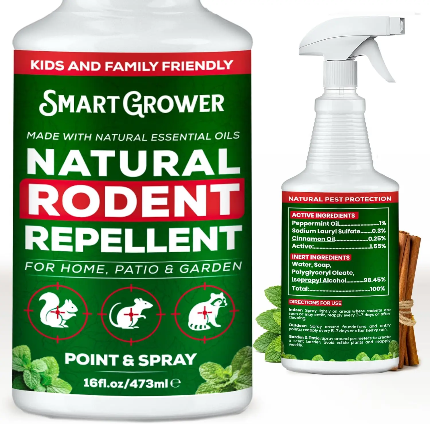 Natural Rodent Repellent Spray Pest Control Concentrate Pest Control Kit