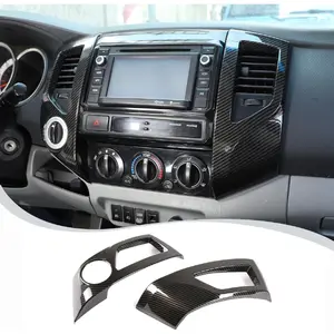 Car ABS Central Control Dashboard Air Outlet Frame Cover Trim Compatible with Toyota Tacoma 2011 2012 2013 2014 2015 Interior Accessories