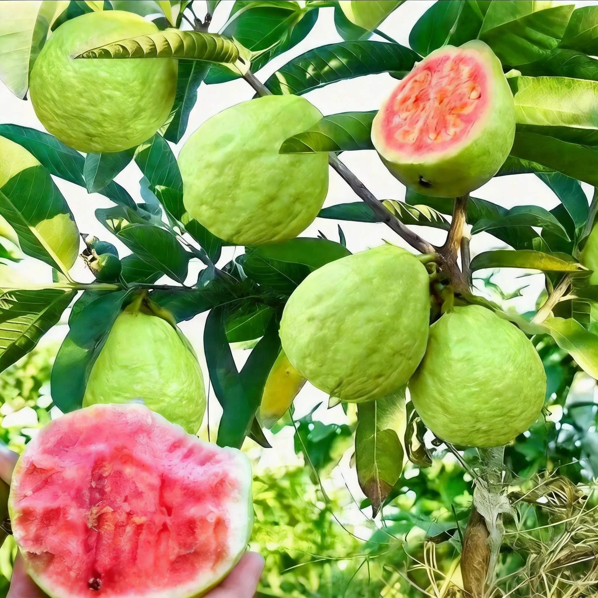 Seven guava seedlings