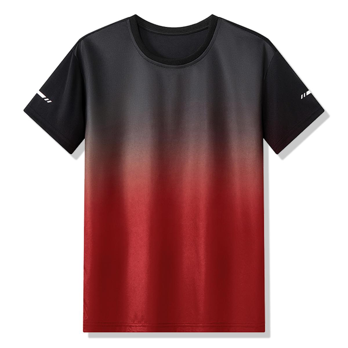 6-piece running sports T-shirts, short-sleeved moisture-wicking and quick-drying tops, suitable for fitness, casual wear and hiking trips, available in multiple colors