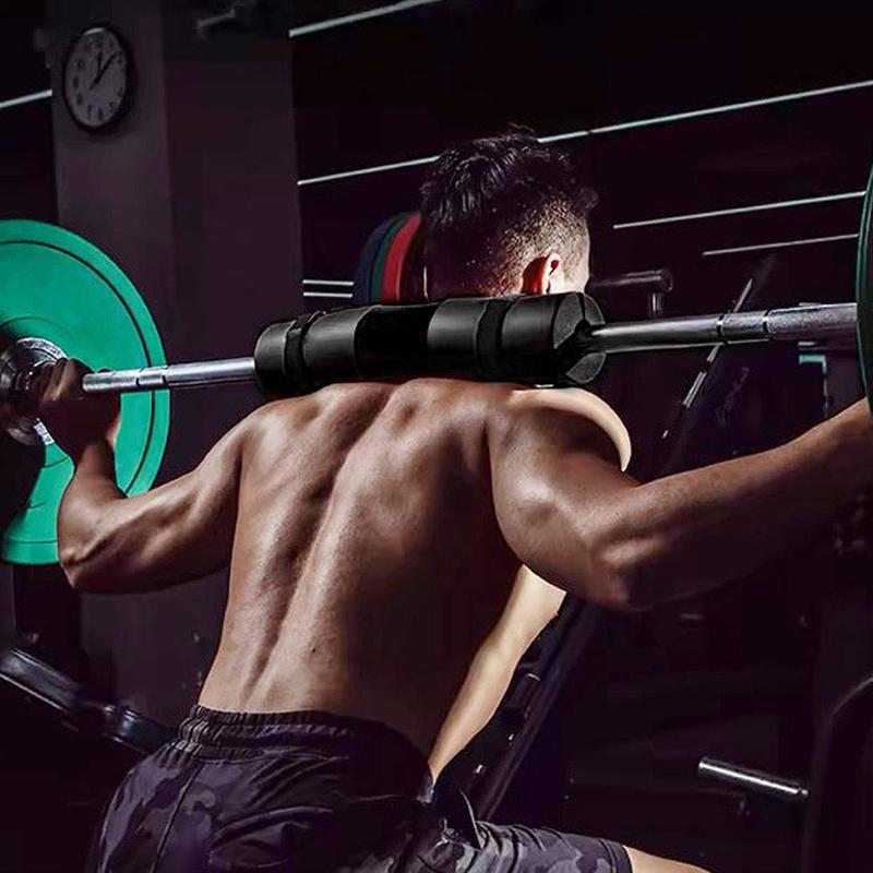 Unisex Barbell Sleeve with Sponge Padding, Thick Fitness Equipment Protector, Deep Squat Neck Support, Shoulder Protection Included, Muscle Training Equipment