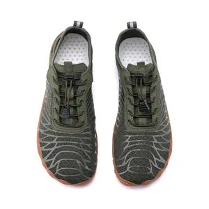 Men’s Barefoot Trail Shoes | Wide Toe Box | Zero Drop | Olive Green
