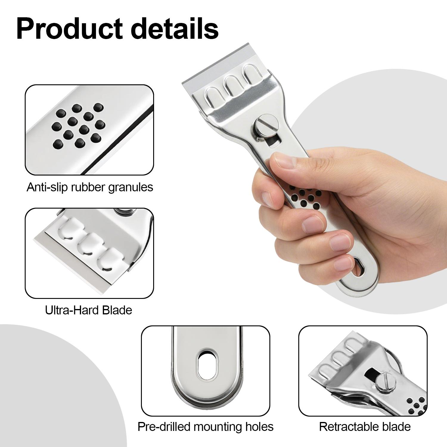 Stainless Steel Cleaning Shovel, Multi-Purpose Scraper Cleaning Tool, Wall and Floor Cleaning Scraper, Household Gadgets Multifunctional Kitchen Cleaning Shovel