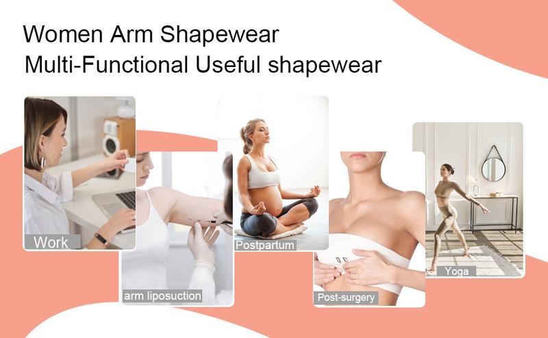 Arm Shaper for Women Post Surgery Arm Lipo Compression Sleeves Slimming Arm Faja Front Closure Shapewear Bra
