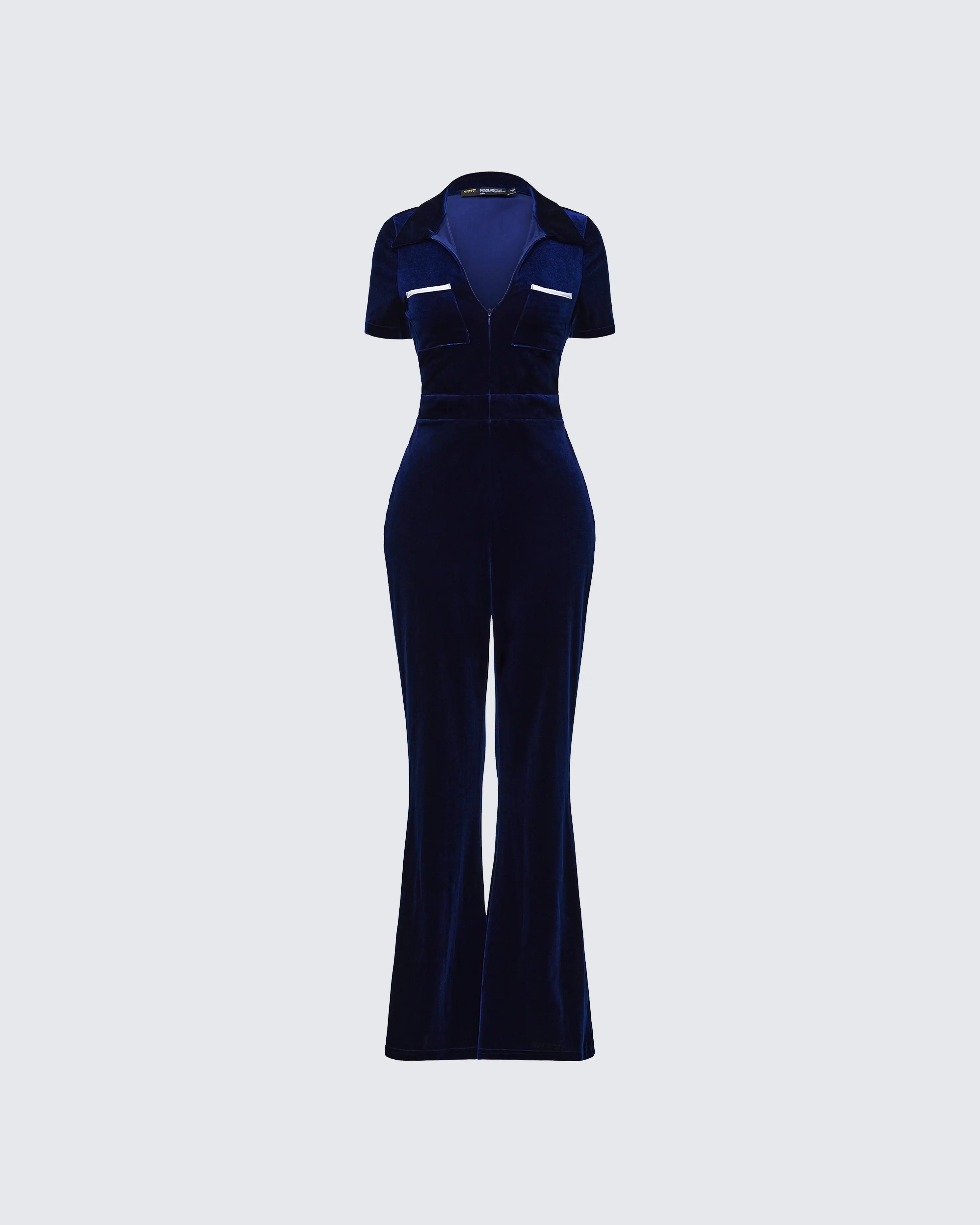 Joanna Navy Flared Jumpsuit