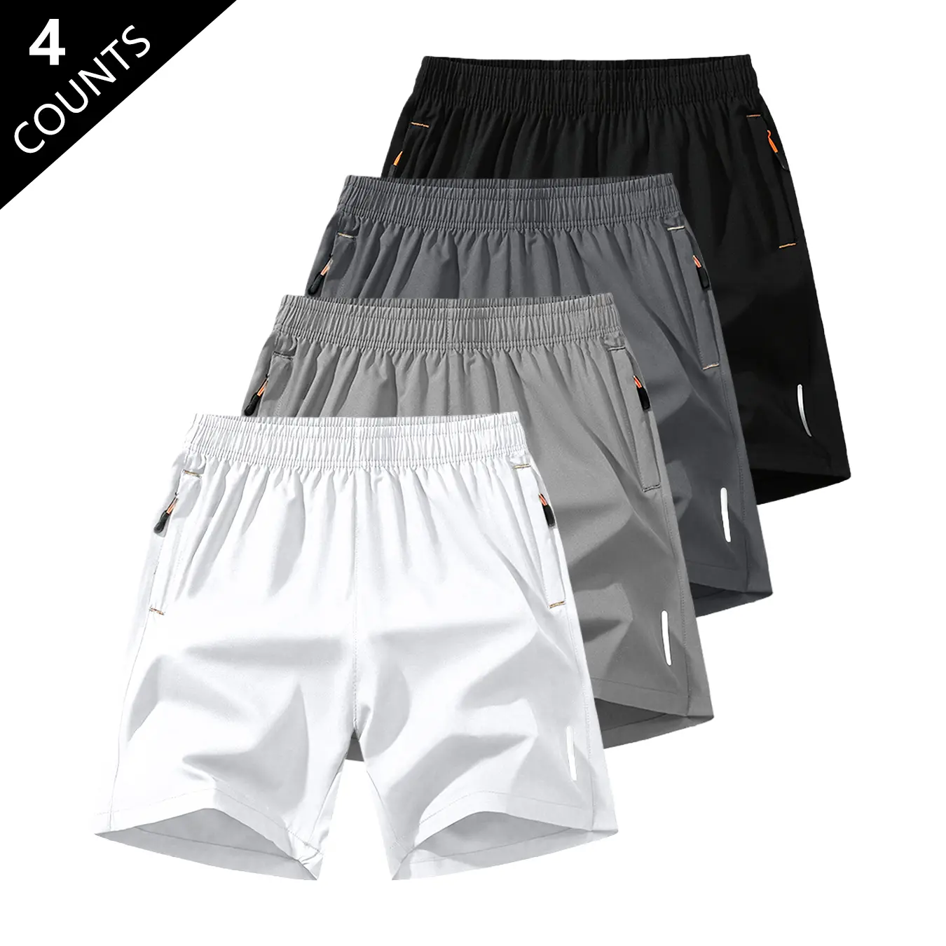 5-Pack, Men's Solid Color Zipper Pocket Shorts - Summer Casual Comfortable Breathable Three-Quarter Pants, Men's Everyday Bottoms, Tropical Beige, 5-Pack Men's Casual Breathable Shorts Breathable Solid Color Zipper Shorts Menswear Plain SpringStatements 5-Pack, Men's Solid Color Zipper Pocket Shorts - Summer Casual Comfortable Breathable Three-Quarter Pants, Men's Everyday Bottoms, Tropical Beige, 5-Pack Men's Casual Breathable Shorts Breathable Solid Color Zipper Shorts Menswear Plain SpringStatements