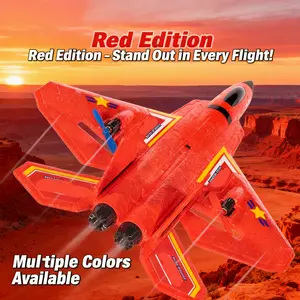 Night Flight LED Glider – Red Edition F22 RC Jet | 4G 2.5CH EPP Foam Drone | Durable Outdoor Gift for Kids & Adults