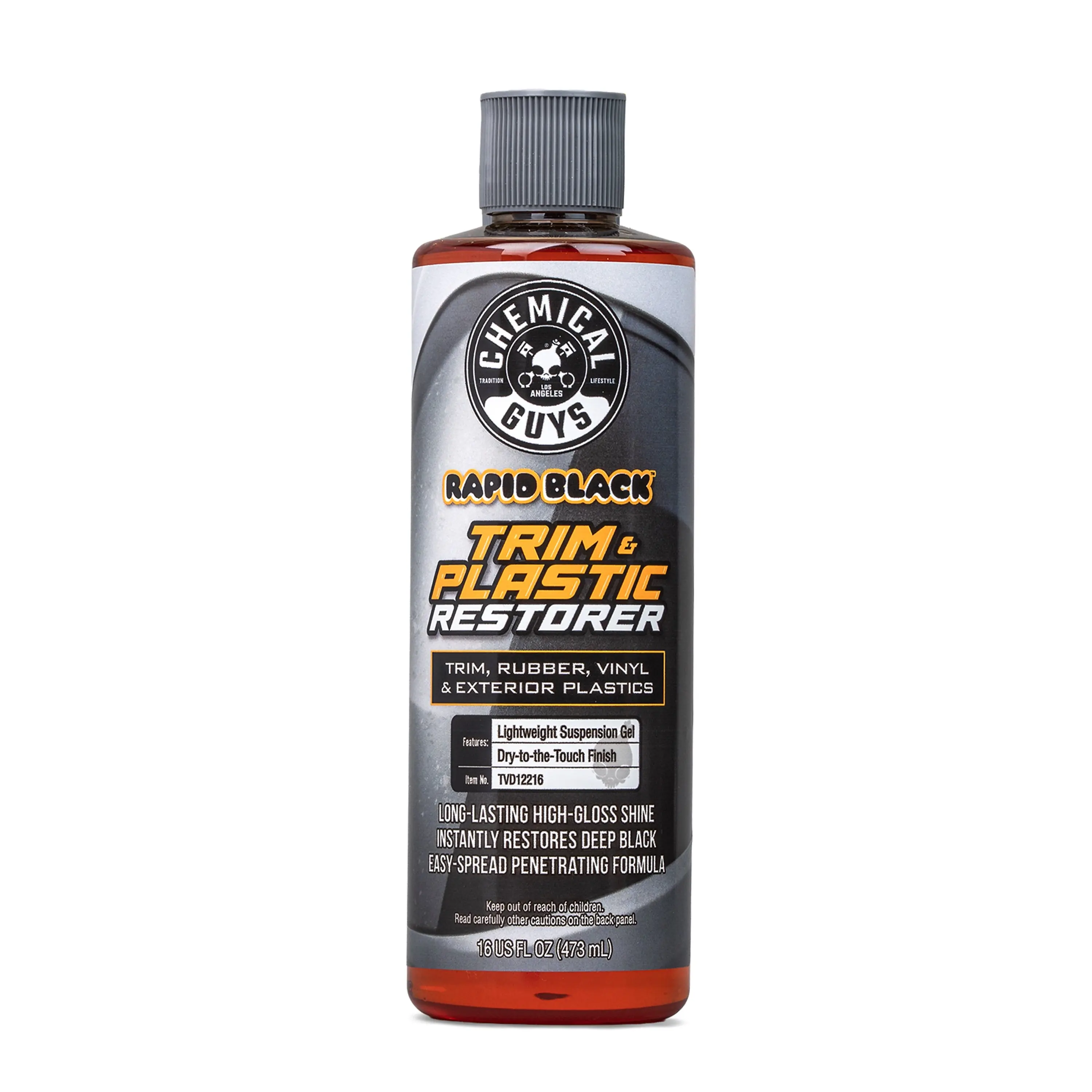 Chemical Guys Rapid Black Trim & Plastic Restorer – Exterior Trim Restorer Gel for Faded Plastic, Rubber & Trim