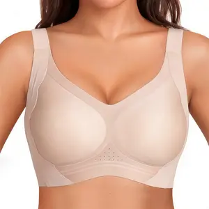 SHECURVE Women Wireless Seamless CloudLift  Bras Jelly Bras No Underwire Push Up Bras Wirefree Full Coverage T Shirt Adjustable Bra Nylon Spandex Womenswear